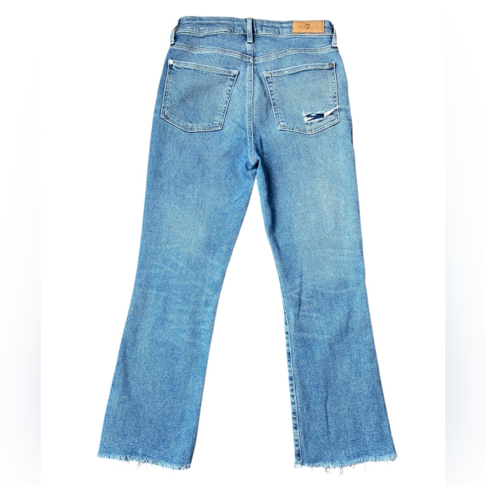 7 For All Mankind Women's Vintage Ultra High Rise Slim Kick Jeans Size 27 - Picture 10 of 15